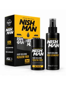 Nishman Kit fibres capillaires 21 g + spray fixateur