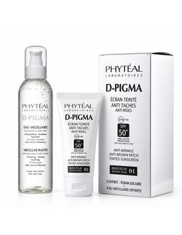 Phytéal D-Pigma coffret écran teinté Beige Éclat 01 SPF50+ + eau micellaire