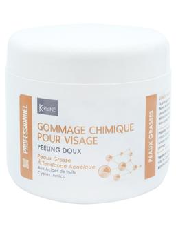 Gommage chimique peau grasse a tendance acnéique