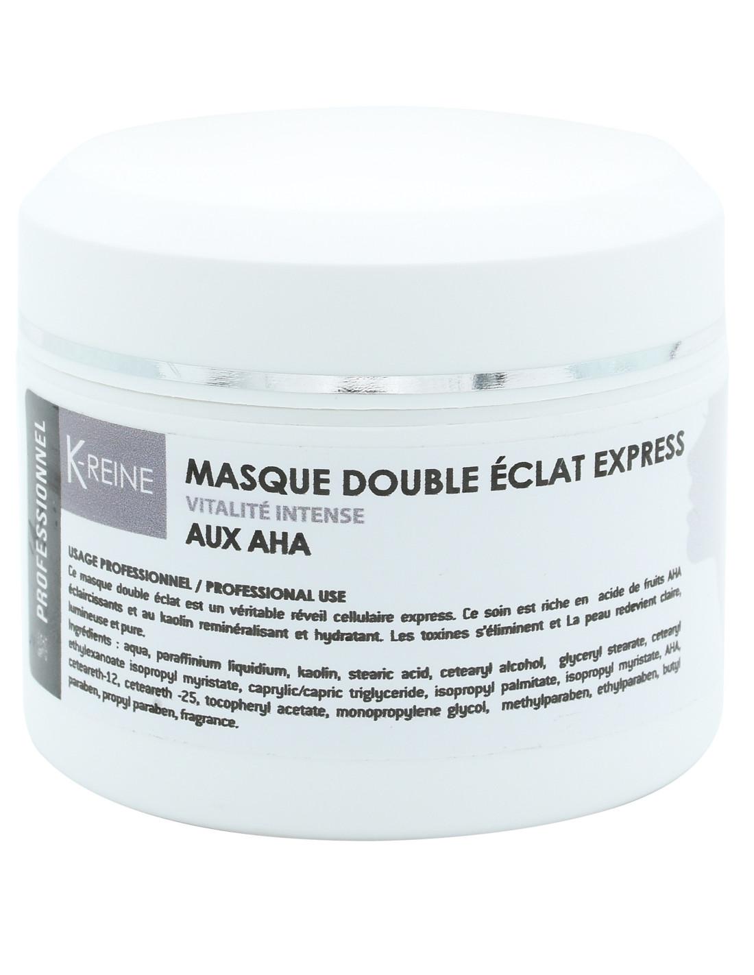 Masque double éclat visage aux aha