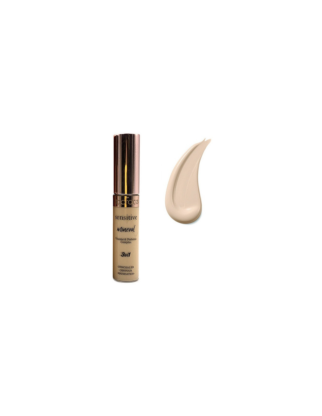 Concealer Sensitive Mineral 3 in 1 Concealer, N001 topface