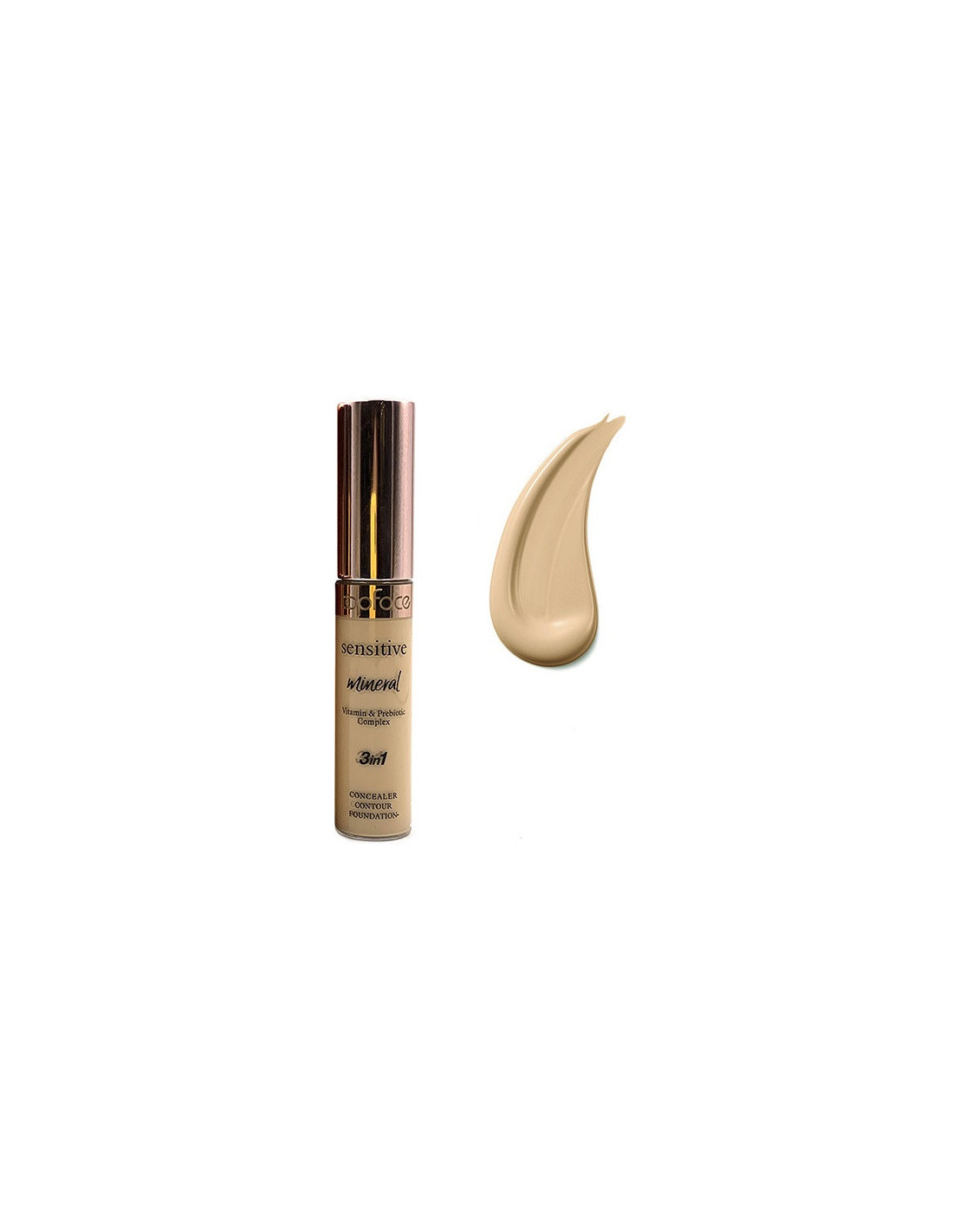 Concealer Sensitive Mineral 3 in 1 Concealer, N005 topface