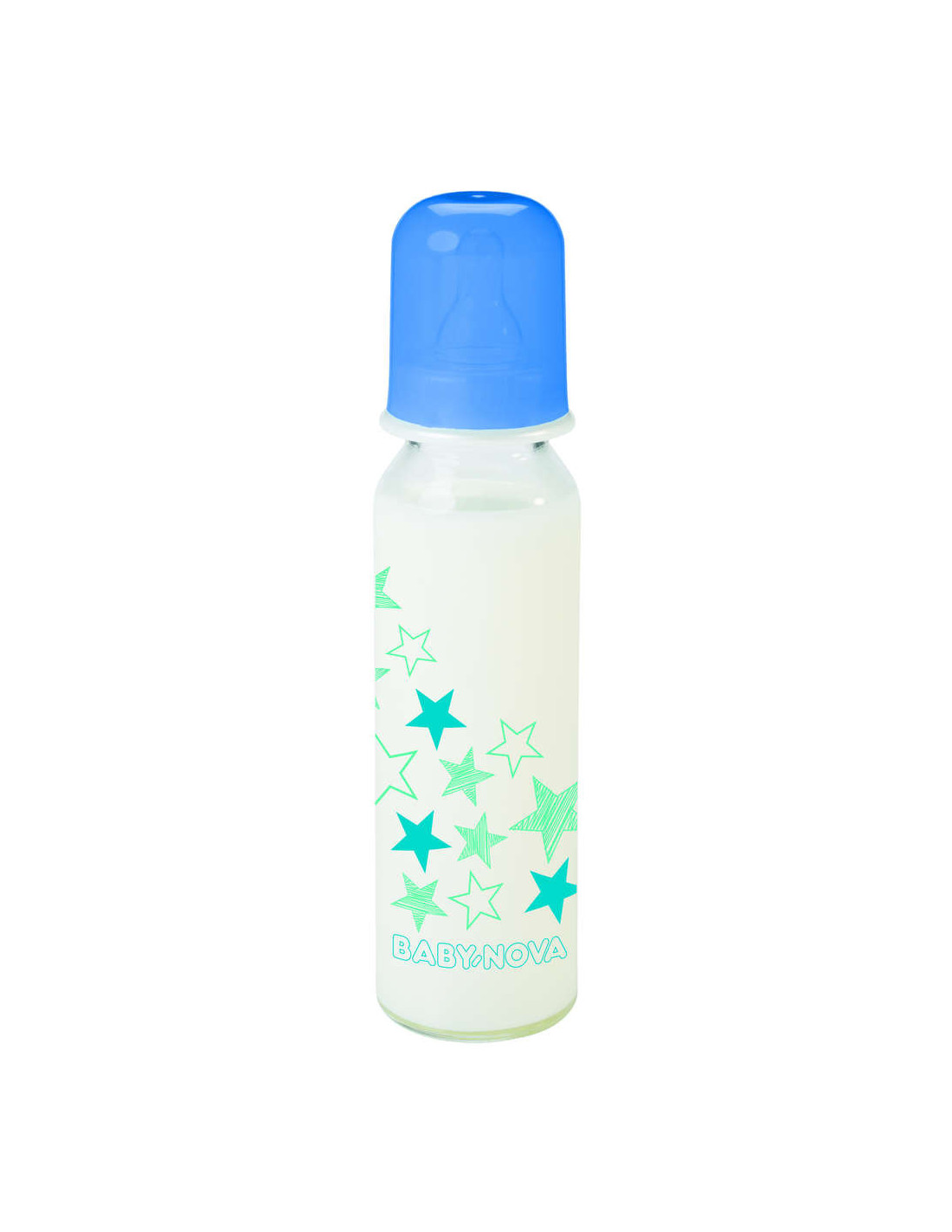 Biberon en verre decore 0-24 mois baby nova