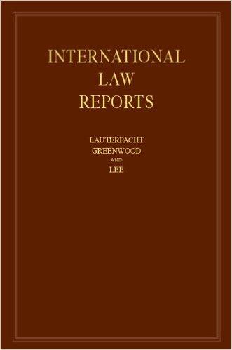 International Law Reports: Volume 154