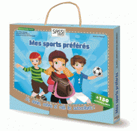 sports préférés Lis, devine, colorie colle les autocollants !