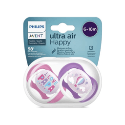 Philips Avent Sucette Ultra Air Collection Happy 6-18 M