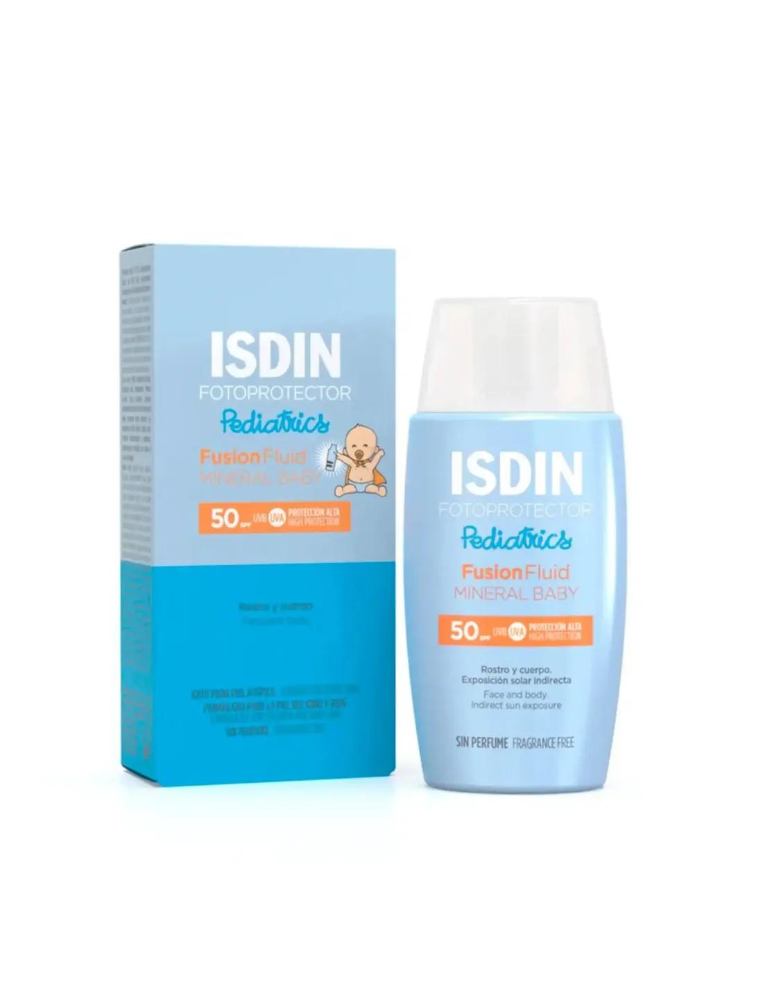 ISDIN Photoprotection Ecran Solaire Fusion Fluid Mineral Baby SPF50+