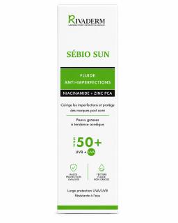 Rivaderm Sébio Sun Fluide Anti Imperfection SPF50+ 50 gr
