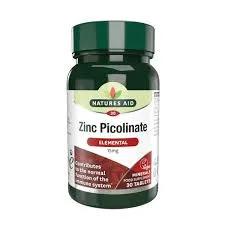Natures Aid Aid Zinc Picolinate 30 Comprimes