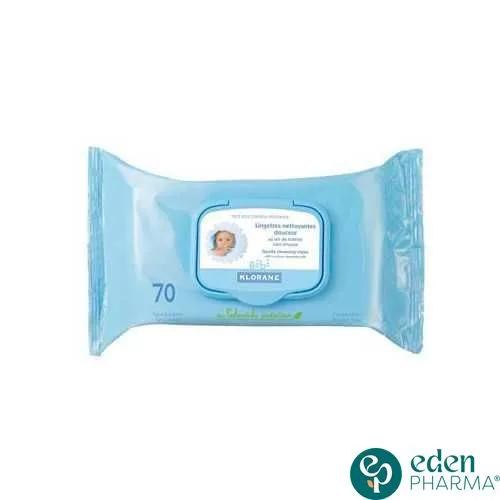Klorane Bebe Lingettes Nettoyantes 70 Pieces