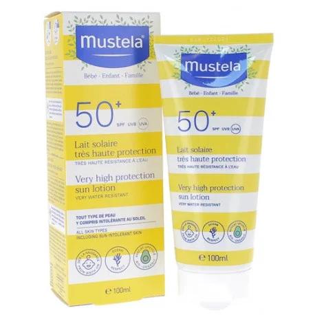 MUSTELA Lait Solaire Tres Haute Protection SPF50+