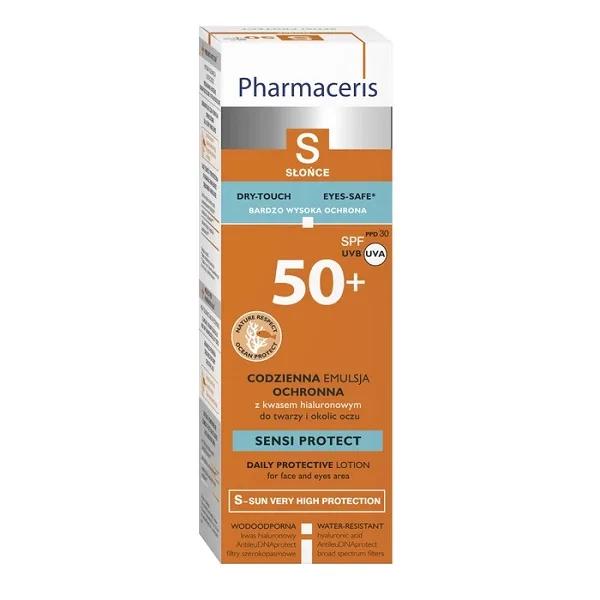 Pharmaceris S Sensi Protect SPF50+ pour le Visage le Contour des Yeux