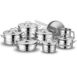 Batterie de Cuisine Korkmaz Astron 14 Pièces A2053 Inox