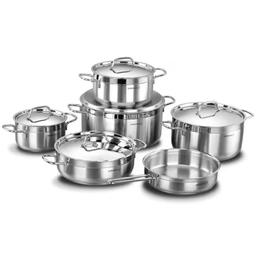 Batterie De Cuisine de 11 Pièces Korkmaz Alpha Plus A1641 Inox