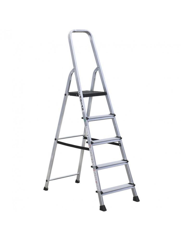 ALIMINIUM Escabeau 5 MARCHES BG4