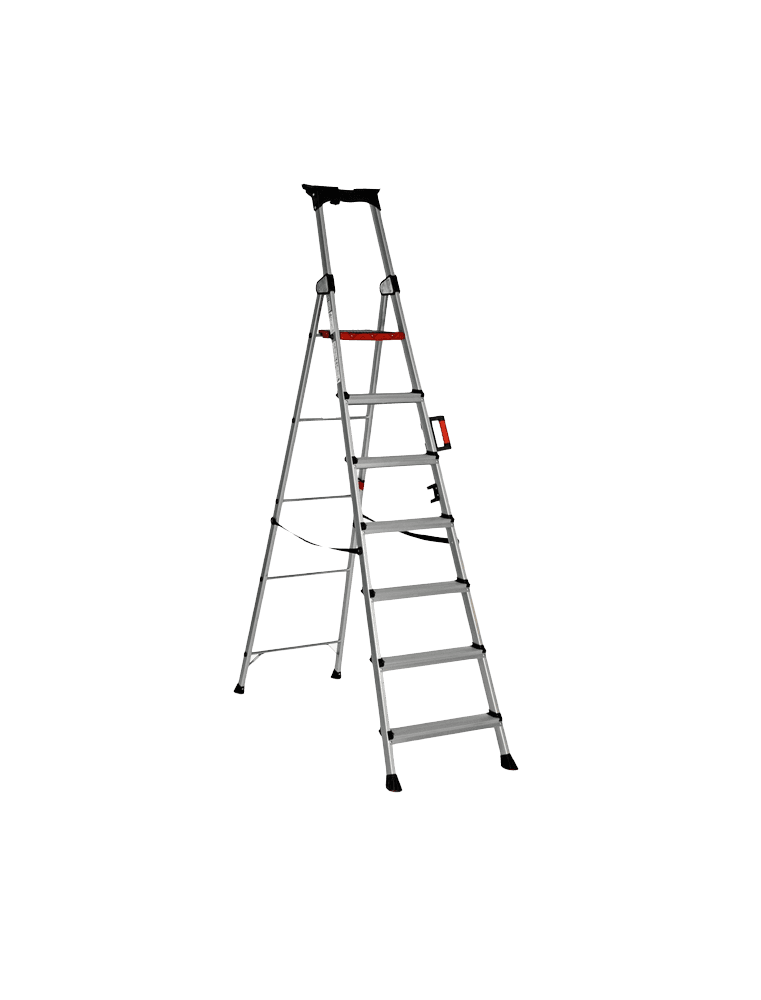 ALUMINIUM Escabeau HAZAR PROFESSIONNEL 7 MARCHES HA106