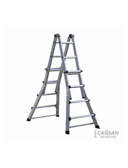 ARTICULEE Echelle ALUMINIUM 4*4 MARCHES 3.60 METRES