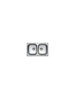 EVIER ENCASTRE INOX 2 BACS 80X50 790.500 GT 6K 4229