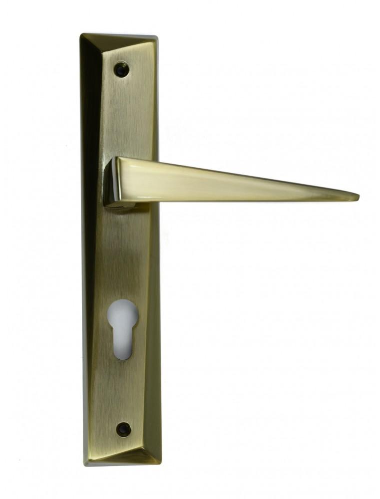 TULIPE POIGNEE SUR PLAQUE BRONZE GT