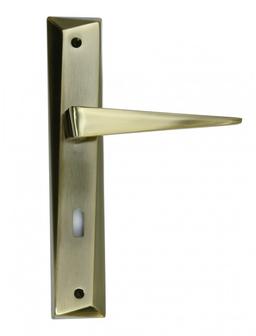 TULIPE BRONZE POIGNEE SUR PLAQUE WC