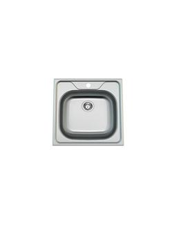 EVIER ENCASTRE 1 BAC 48X48 INOX AS04
