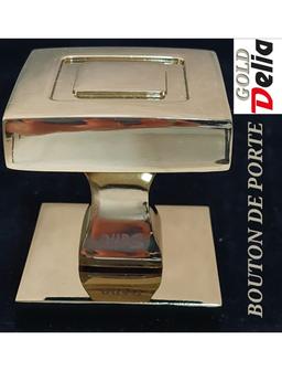 BOUTON PORTE PRINCIPAL DORE BRILLANT 1289