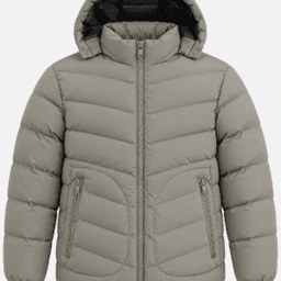 Blouson homme taupe capuche amovible 005-059