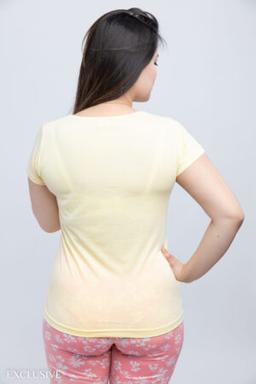 Pyjama Alba: Pantacourt en coton citron
