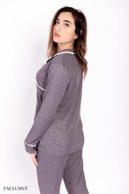 Pyjama Anna : Chemise Rayée Pantalon
