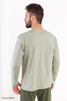 Pyjama Homme Cédric Confort: Pull Boutonné & Pantalon