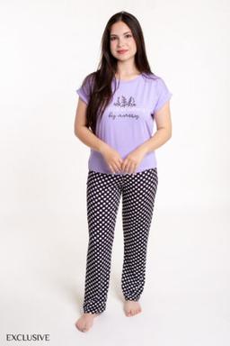 Lisa 3 Pièces: Pull, Pantalon & Short Coton Mauve
