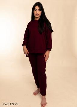 Comfy Femme Coton Burgandy
