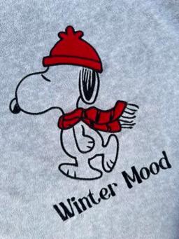 Pyjama Enfant Snoopy Hiver En Polaire Doux