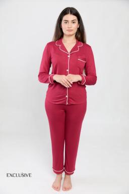 Pyjama Femme Colette : Chemise Pantalon Coton & Confort