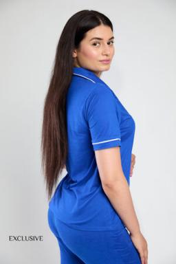 Pyjama Colette Short Coton Azur