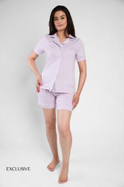 Pyjama Colette Coton Short Lilas