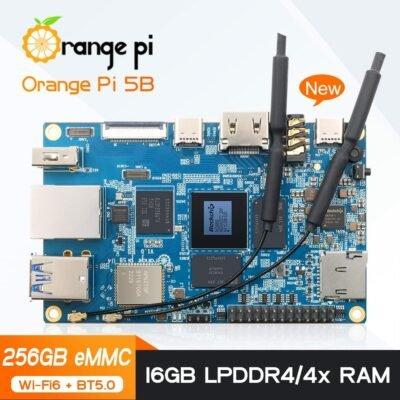 Pi 5B , eMMC Rockchip RK3588S 8 Core 64 Bit Wi-Fi6, BT5.0