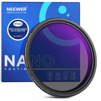 NEEWER 67 mm True Colors Hard Stop Variable ND Filter ND2-32
