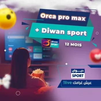 ORCA PRO+ IPTV 12 MOIS + DIWAN SPORT