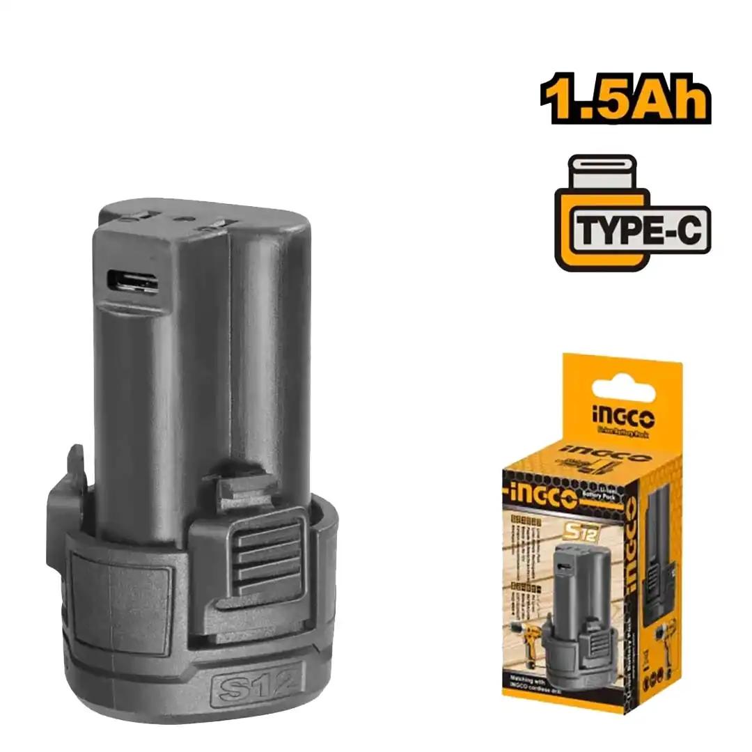 typec Batterie 12v ingco