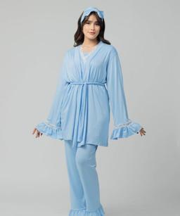 Parure Coton Viscose Ciel 5 pièces & 2 Accessoires