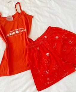 Pyjama Short Coton Galaxies