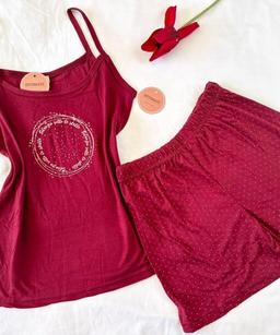 Pyjama Short Coton Pointillé