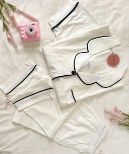 Pyjama Chemise Demi Manches Coton