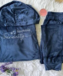 Pyjama Velours Capuche « Sparkling Serenity »
