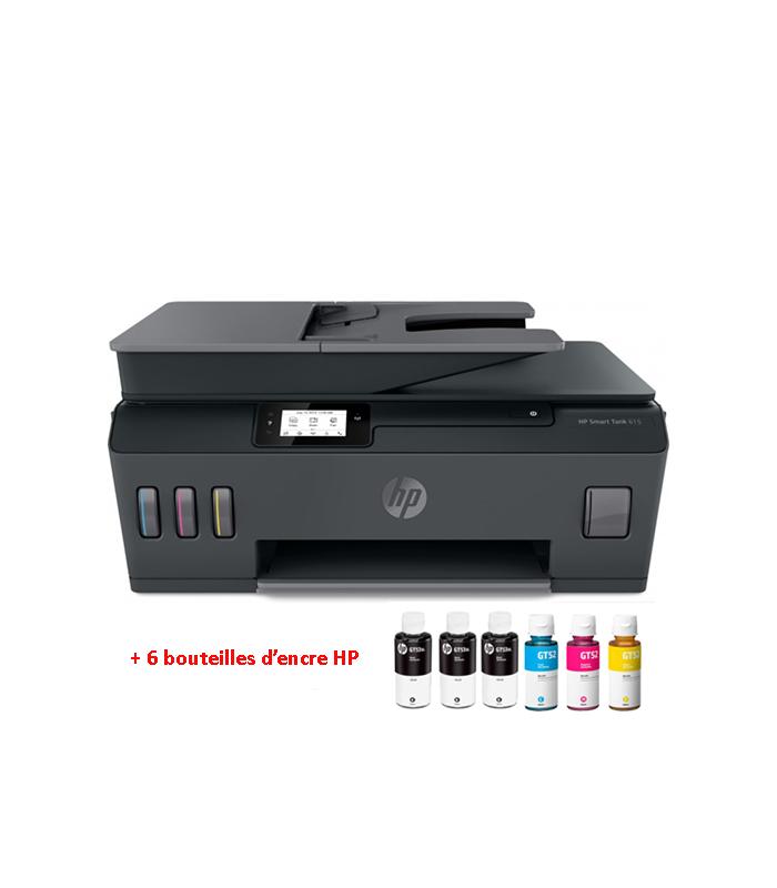 HP IMPRIMANTE MULTIFONCTION JET D’ENCRE SMART TANK 615 4EN1