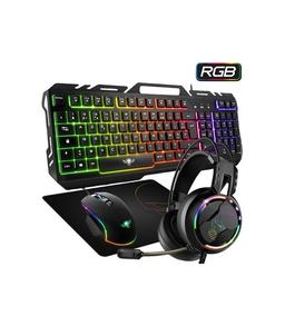 Gaming SPIRIT OF GAMER 4EN1: CLAVIER + CASQUE + SOURIS + TAPIS