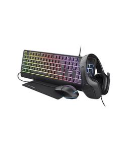GAMING TRUST 4EN1 : CLAVIER + SOURIS + TAPIS + CASQUE