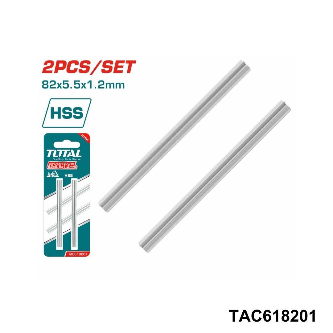 TOTAL jeu 2 lames de rabot TAC618201