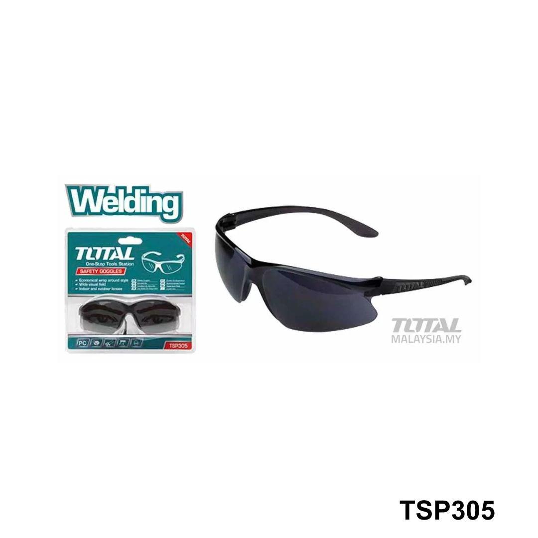 TOTAL lunette de sécurité noire TSP305